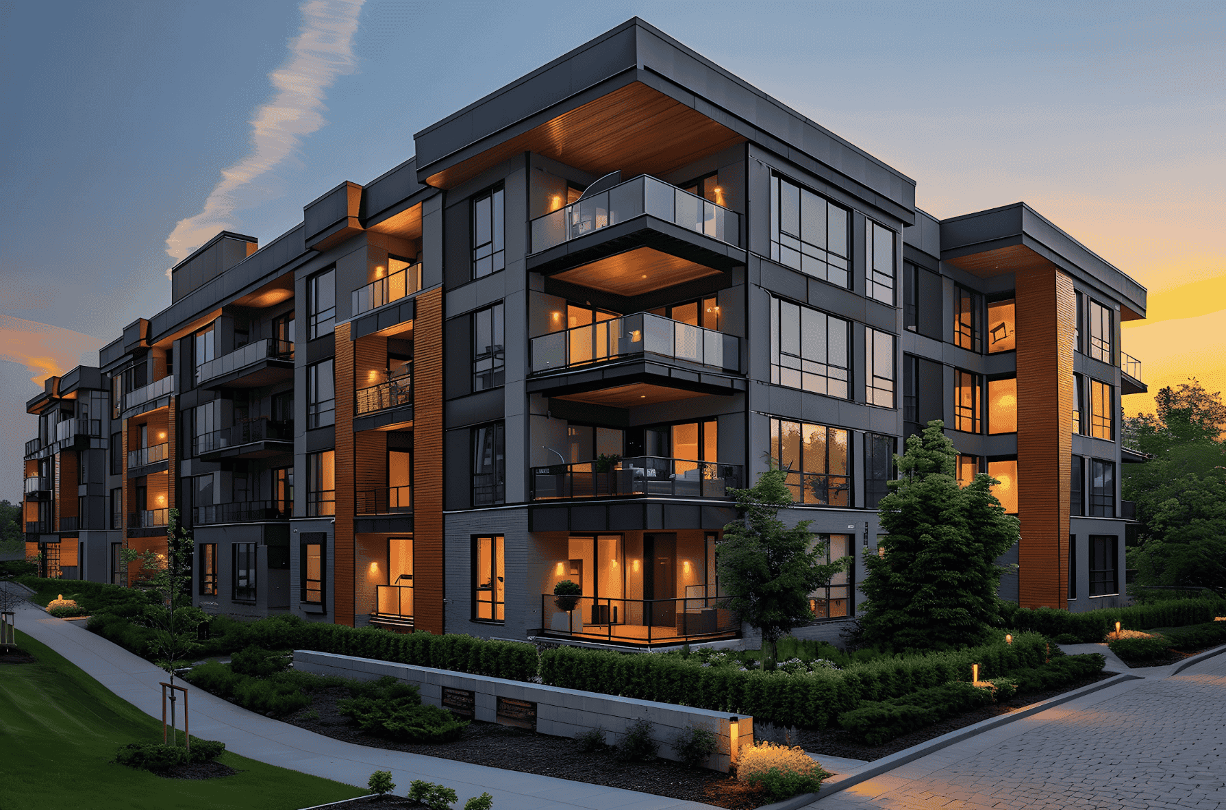 Modern commercial building