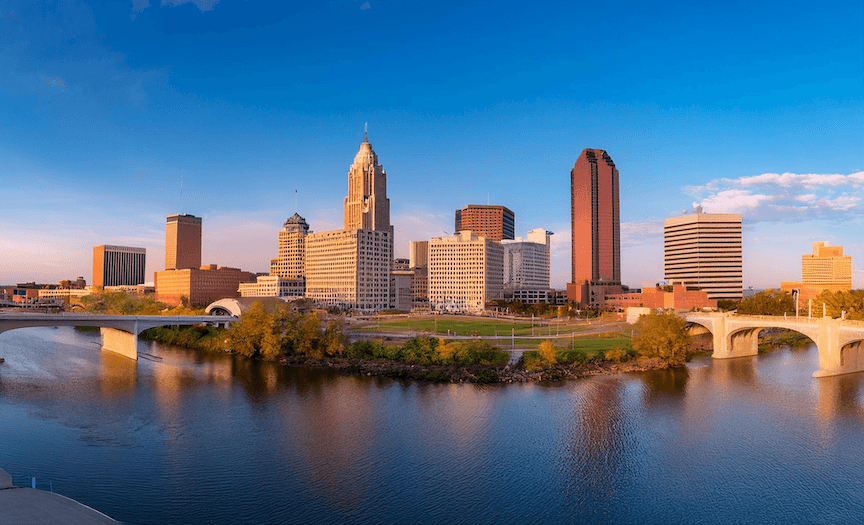 Omaha skyline Nebraska