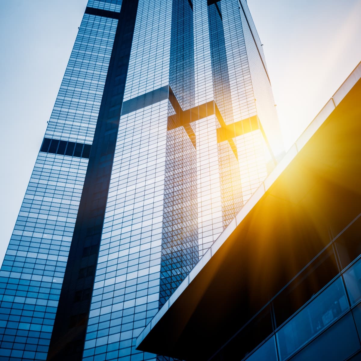 Building in sunlight